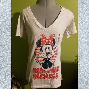⚠️DONATING 2/1⚠️🦄5/$40🦄 Mighty Fine Disney Minnie Mouse V Neck